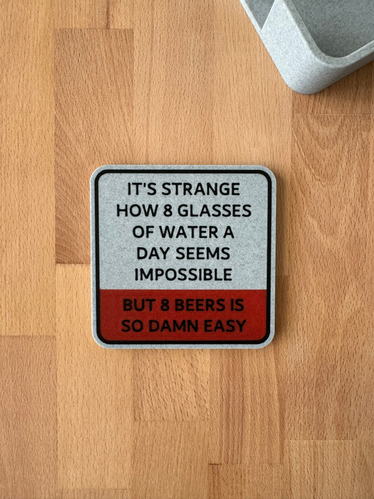 Coaster - Water vs. Beer